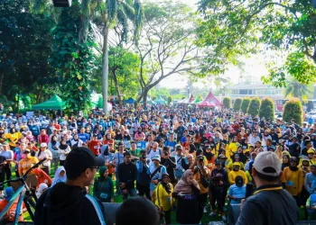 Ribuan Warga Kecamatan Setu Tumpah Ruah Ikuti Road To Tangsel Marathon 2023