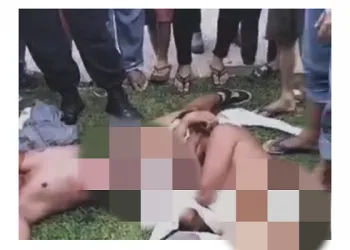 Dua Pencuri Motor di Jatiuwung Tangerang Nyaris Tewas Diamuk Warga, Pelaku Dibogem dan Diseret di Jalan