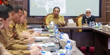Pj Gubernur BantenTandatangani Surat Rekomendasi Pengajuan Geopark Bayah Dome Sebagai Geopark Nasional