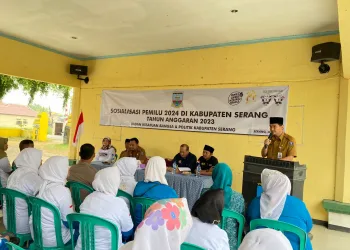 Badan Kesbangpol Kabupaten Serang Gencar Sosialisasikan Pemilu 2024