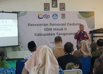 DJP Resmikan Bangunan Baru SD Mauk II Kabupaten Tangerang