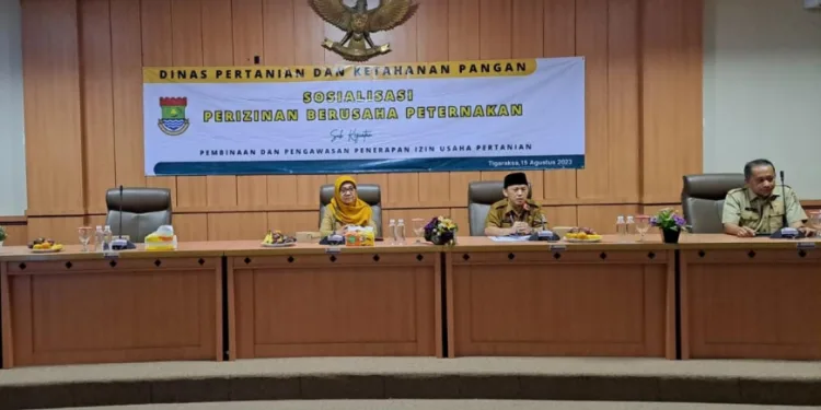 Pelaku Usaha Ternak di Kabupaten Tangerang Ikuti Sosialisasi Perizinan Usaha