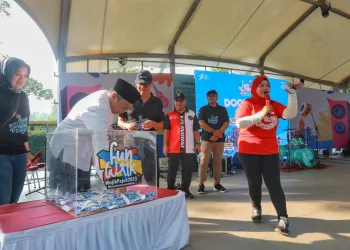 Bapenda Tangerang Selatan Gelar Fun Walk Wajib Pajak di Jogging Track Bintaro Jaya Xchange Mall