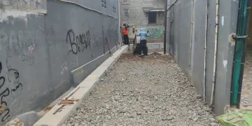Kerap Terjadi Genangan, Disperkimta Tangsel Lakukan Penataan Jalan dan Drainase di Jombang