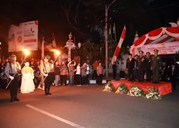 Pj Gubernur Banten Al Muktabar Hadiri Upacara Taptu Rangkaian HUT Kemerdekaan RI Ke-78
