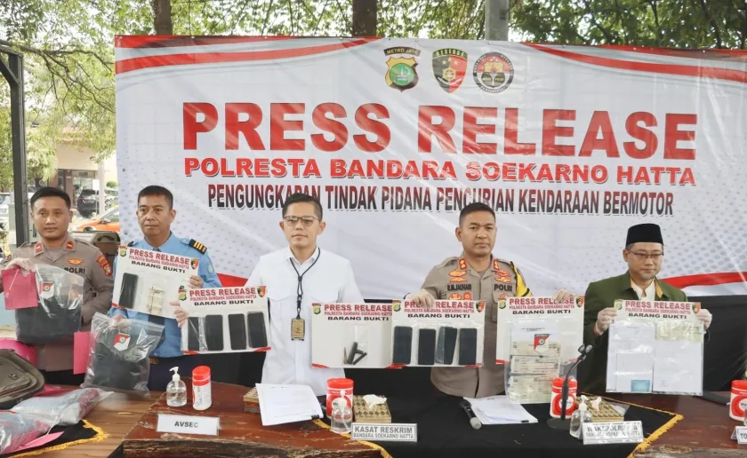 10 Pelaku Curanmor Nyamar Jadi Petugas Leasing Ditangkap di Bandara Soetta Tangerang