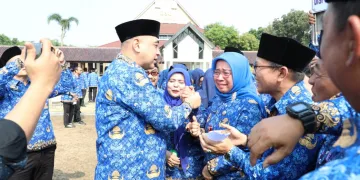 Bupati Tangerang Ikuti Apel Terakhir, Zaki Iskandar