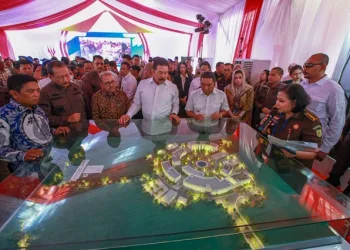 Pj Gubernur Banten Al Muktabar Dampingi Jaksa Agung ST Burhanuddin Groundbreaking RSU Adhyaksa