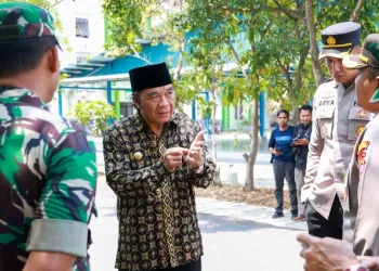 Pj Gubernur Banten Al Muktabar Sambut Kedatangan Wapres KH Ma’ruf Amin di Ponpes An Nawawi Tanara