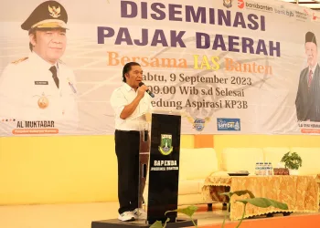 Pj Gubernur Banten Al Muktabar Luncurkan TeBaSS, Situs Diskon Belanja Untuk Pembayar Pajak Kendaraan Bermotor