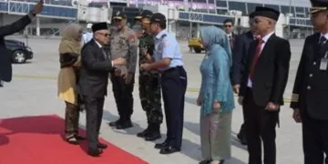 Pj Sekda Provinsi Banten Antar Keberangkatan Wapres RI KH Ma’ruf Amin Kunjungan Kerja ke Tiongkok