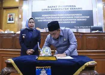 DPRD Tetapkan Raperda Perubahan APBD Kabupaten Serang Tahun 2023