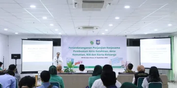 Maksimalkan Pelayanan Adminduk, Disdukcapil dan RS Hermina Ciruas Teken PKS