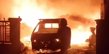Tiga Gudang di Kosambi Tangerang Ludes Terbakar