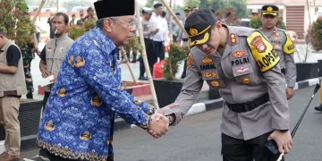 Amankan Tahapan Pemilu, Polres Tangsel Gelar Pasukan Operasi Mantap Brata dan Simulasi Sispamkota