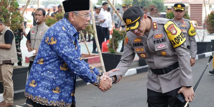 Amankan Tahapan Pemilu, Polres Tangsel Gelar Pasukan Operasi Mantap Brata dan Simulasi Sispamkota
