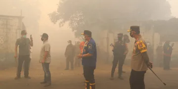 Polres Metro Tangerang Kota Dirikan Posko Pengamanan di Area Kebakaran TPA Rawa Kucing