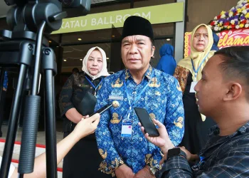 Pj Gubernur Banten Al Muktabar Menghadiri Rakernas Korpri 2023