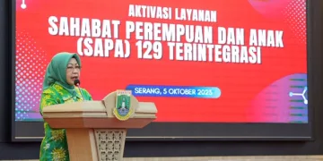 Pj Sekda Provinsi Banten Virgojanti Luncurkan Aktivasi Layanan Sahabat Perempuan dan Anak (SAPA) 129 Terintegrasi