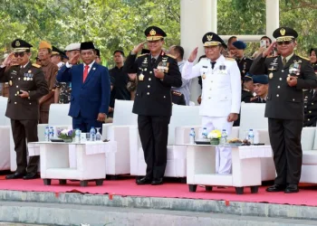 Pj Gubernur Banten Al Muktabar Hadiri Peringatan HUT ke-78 TNI