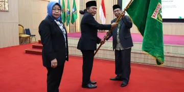 Pj Gubernur Al Muktabar Lepas Kafilah Provinsi Banten Pada STQHN 2023 Jambi