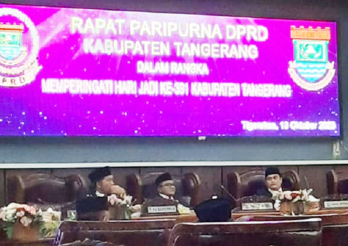 Pemkab Tangerang Beberkan 4 Fokus Tema Pelaksanaan Pembangunan Saat Sidang Paripurna HUT Ke-391 Kabupaten Tangerang