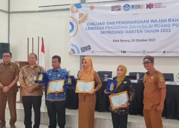 Raih Penghargaan Juara Pertama Pengunaan Wajah Bahasa Indonesia Diruang Publik Tingkat Provinsi Banten