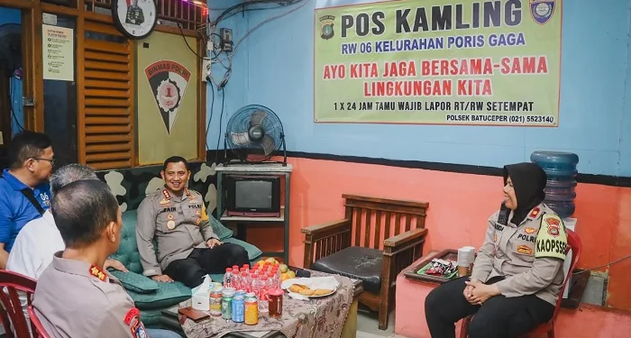 Polsek Batuceper Aktifkan 7 Pos Satkamling, Kapolres: Tangkal Hoax dan Provokasi