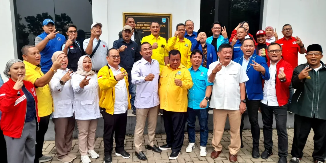 Koalisi Indonesia Maju Tangerang Selatan Daftarkan TKD Capres-Cawapres Prabowo-Gibran ke KPU Kota Tangsel