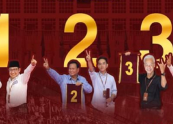 Nomor Urut Capres-Cawapres di Pemilu 2024, 1 Anies-Muhaimin, 2 Prabowo-Gibran, 3 Ganjar Mahfud