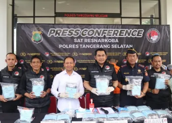 Polres Tangerang Selatan Sita 27 Kilogram Lebih Daun Ganja, Dua Tersangka Diamankan