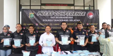 Polres Tangerang Selatan Sita 27 Kilogram Lebih Daun Ganja, Dua Tersangka Diamankan