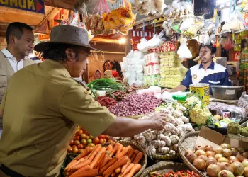 Pj Gubernur Banten Al Muktabar Sidak Barang dan Harga Pasar Induk Rau