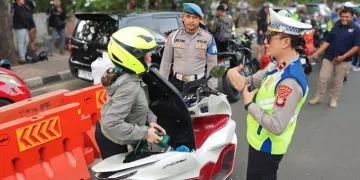 Polrestro Tangerang Kota Kandangkan 81 Motor Berknalpot Brong
