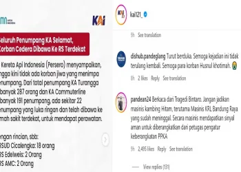 Update Kecelakaan Kereta Api di Bandung, 4 Petugas Tewas, 22 Penumpang Luka-Luka