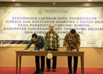 Wabup Tanto Terima LHP Kinerja dan Kepatuhan Semester II 2023 Dari BPK Perwakilan Banten