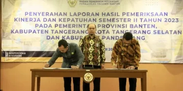 Wabup Tanto Terima LHP Kinerja dan Kepatuhan Semester II 2023 Dari BPK Perwakilan Banten