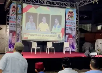 TKN Fanta Hankam Prabowo Gibran bersama Barisan Betawi Gemoy Indonesia Maju Nobar Debat Cawapres