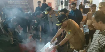 KPU Kota Tangerang Musnahkan 16.607 Surat Suara Rusak dan Lebih