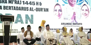 Airlangga Hadiri Isra Mi’raj di Serpong Tangsel, Ajak Kader dan Simpatisan Partai Golkar Rajin Baca Qur’an Jelang Pemilu