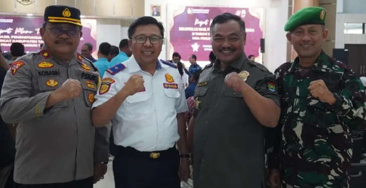 Ratusan Personel Satpol PP Amankan Rekapitulasi Suara oleh KPU Kabupaten Tangerang