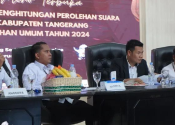 Rekapitulasi Suara Pemilu di Tangerang Dihentikan Sementara