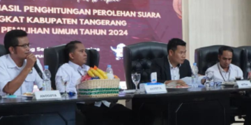 Rekapitulasi Suara Pemilu di Tangerang Dihentikan Sementara