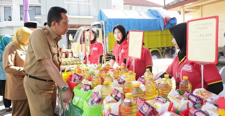Pj Bupati Tangerang Gelar Bazar Pangan Murah di Kronjo