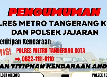 Polres Metro Tangerang Kota  Buka Layanan Titipan Kendaraan Gratis Selama Musim Mudik Lebaran