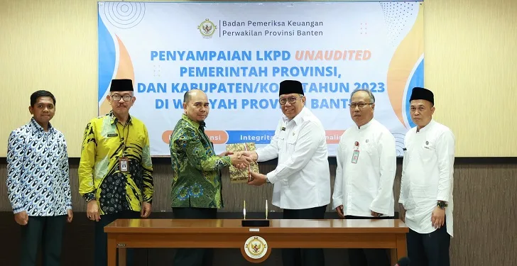 Pemkot Tangsel Serahkan LKPD Unaudited 2023