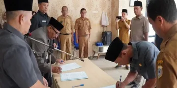 Sekda Pandeglang Lantik Tiga Pejabat Fungsional Pengawas Penyelenggara Urusan Pemerintah Daerah