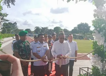 Pembangunan Alun-alun Kecamatan Pondok Aren Senilai Rp 7 Miliar Rampung