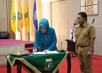 Ketua Pembina Posyandu Provinsi Banten Tine Al Muktabar Kukuhkan Ketua Pembina Posyandu Kabupaten/Kota