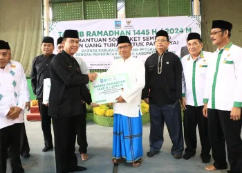 500 Kiyai di Kabupaten Serang Terima Bantuan Sembako dan Uang Tunai